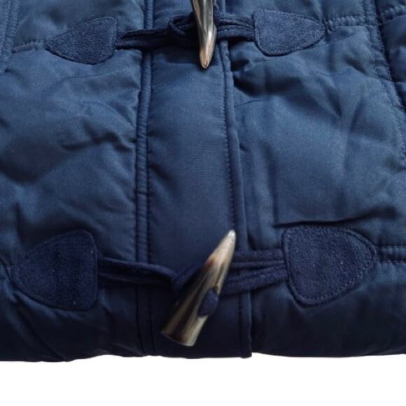 Jason Maxwell Navy Blue Toggle Zipper Closure Sleeveless Vest Coat Size XL NEW - Picture 8 of 12